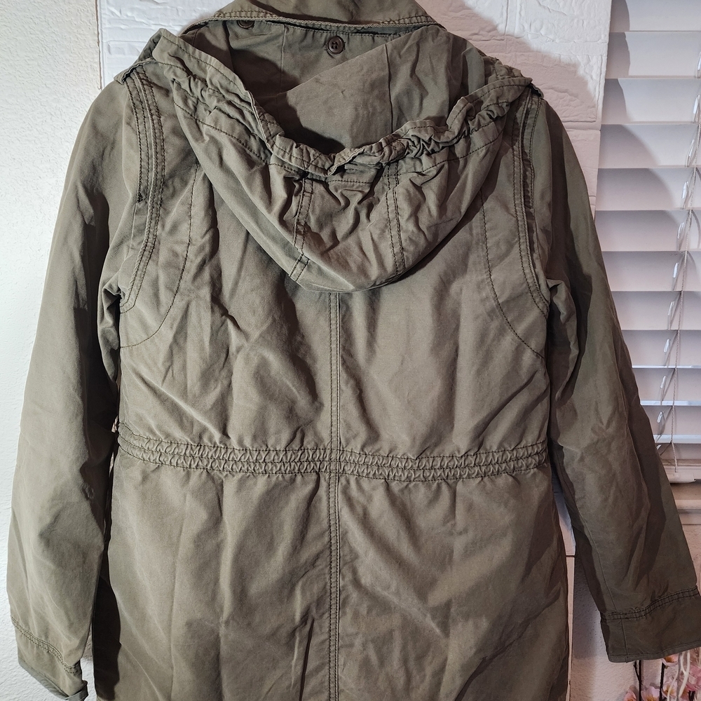 Abercrombie & Fitch Olive Green Utility Jacket XS - Picture 5 of 9